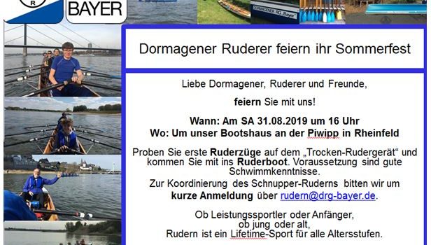 Sommerfest am 31. August 2019