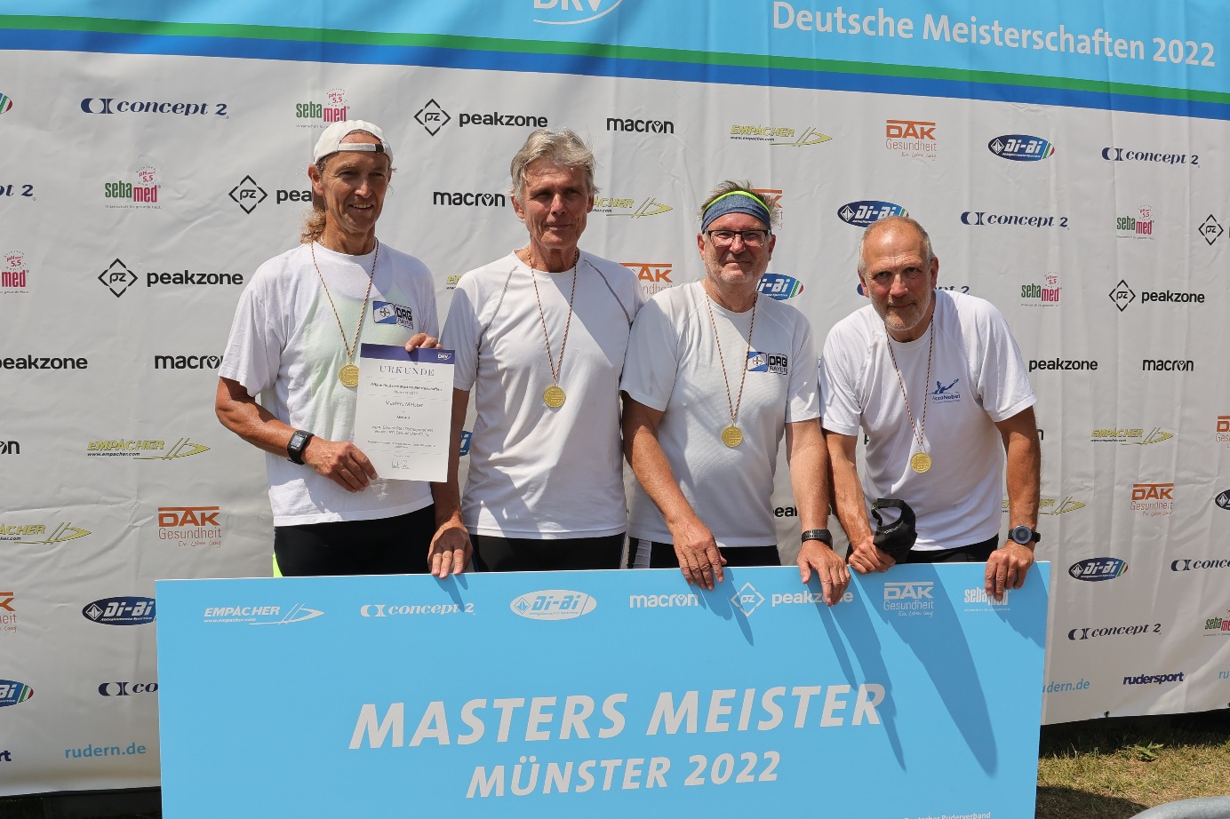 Dormagener Ruderer gewinnen auf der Offenen Deutschen Masters Meisterschaft in Münster