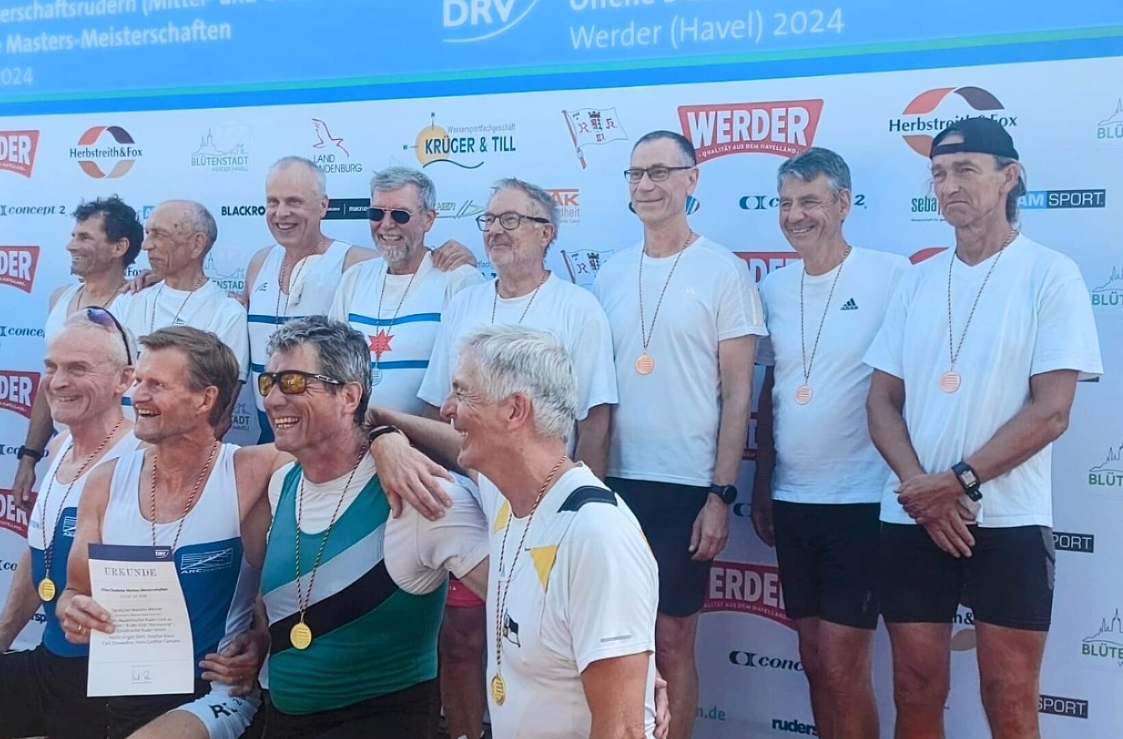 Dormagener Ruderer wurden 3. auf den Offenen Deutschen Mastersmeisterschaften in Werder/Havel.